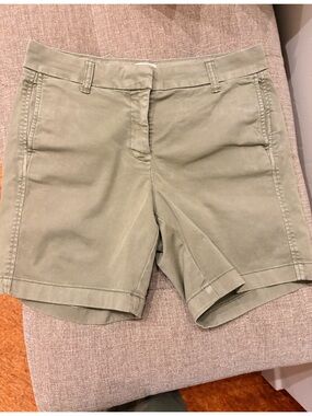 J. Crew Olive Green Casual Bermuda Shorts